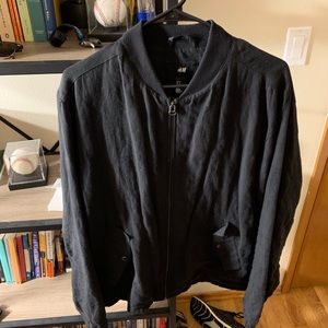 H&M linen bomber jacket